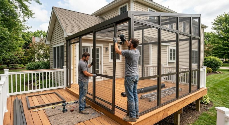 Deck Enclosure Installation in Nashville, TN