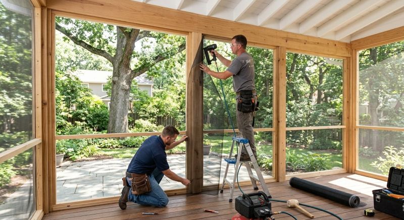 Enclosed Porch Construction in Charlotte, NC
