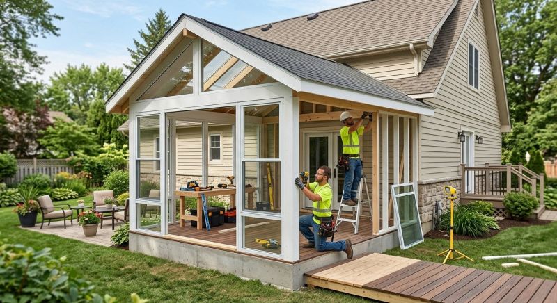 Porch Enclosure Installation in Knoxville, TN